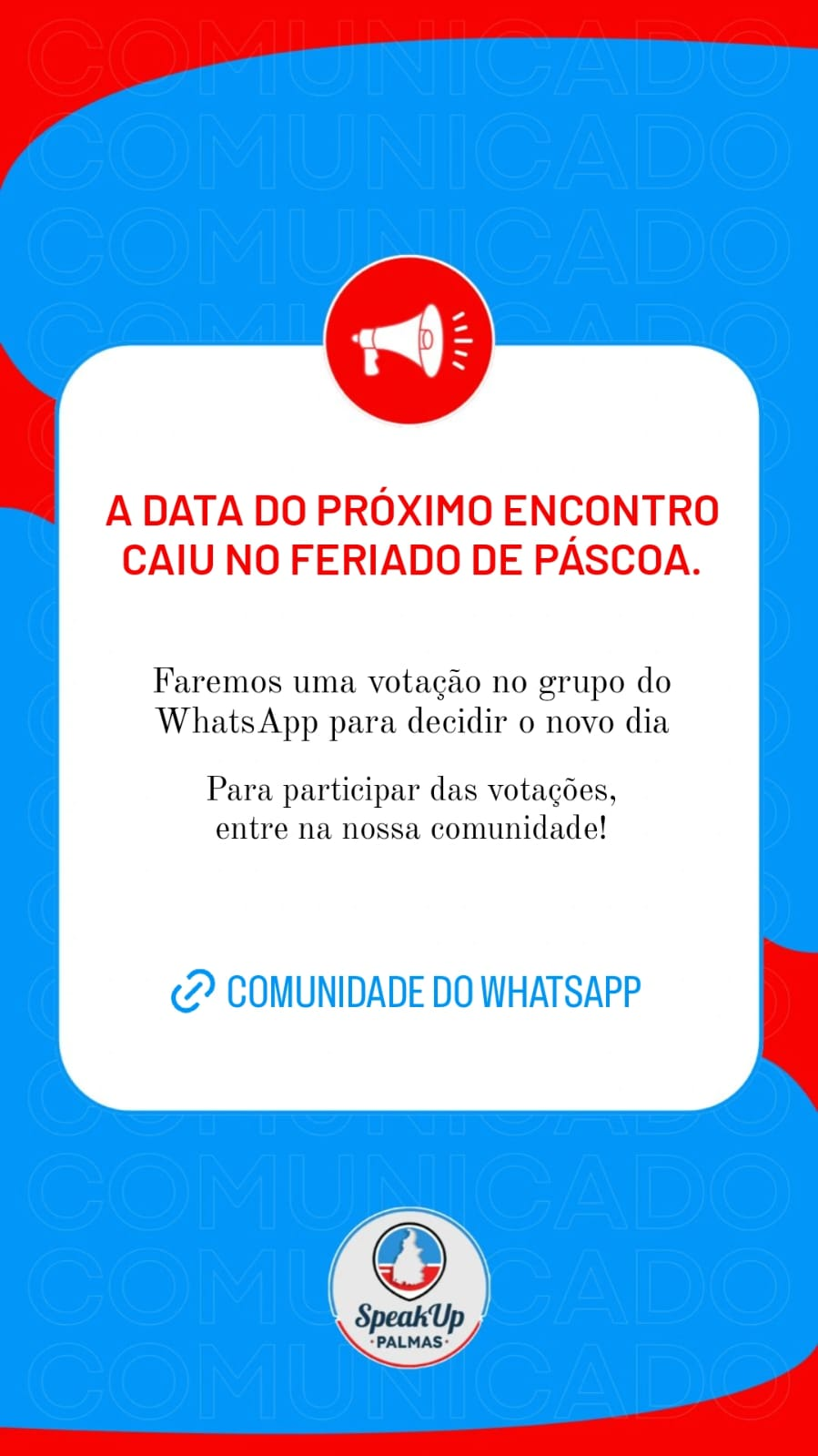 Modelo de story para 'anúncio de enquete'